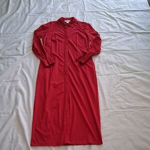 Calvin Klein Crimson Button-Up Top